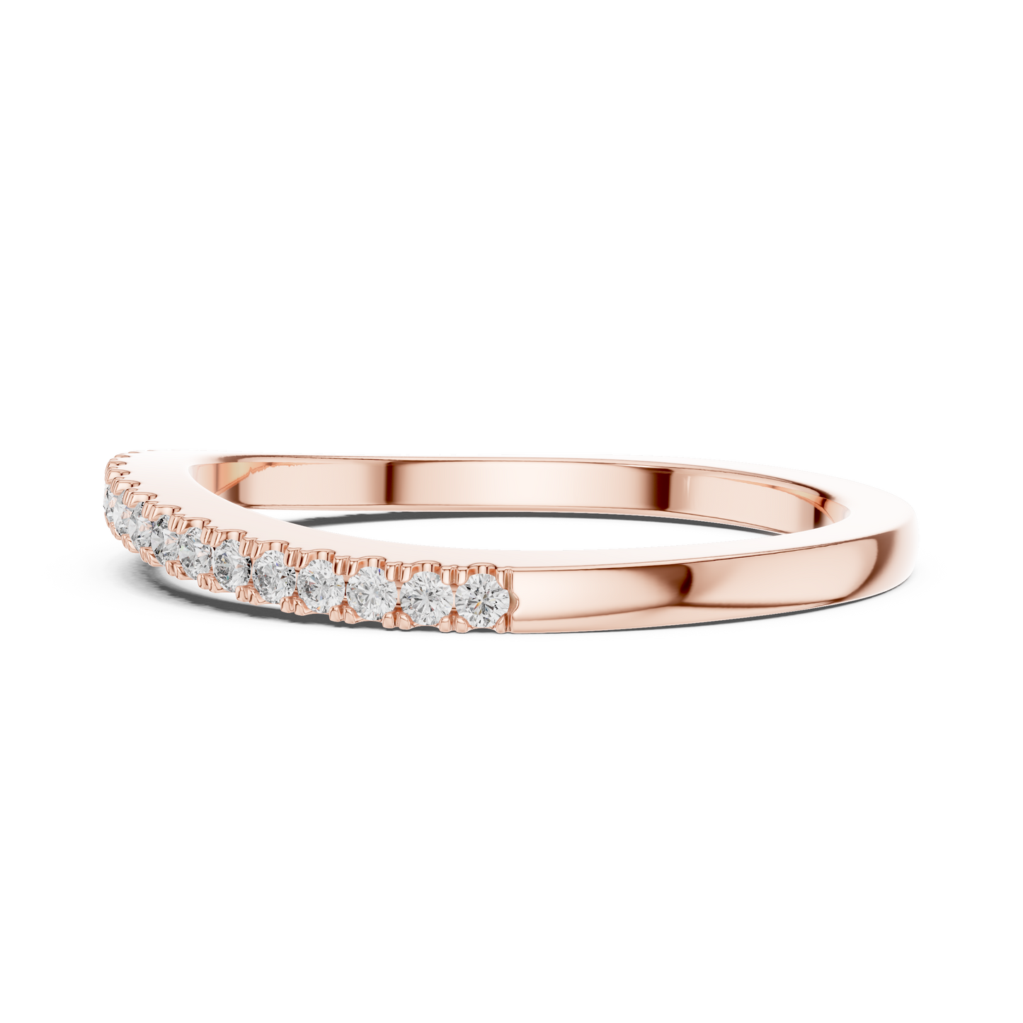 Premium Diamond Wedding Ring | Luxury Stackable 925 Sterling Silver Band | Fine Jewelry Crafted For Eternal Romance