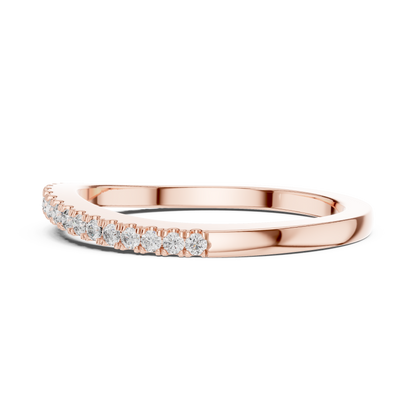 Premium Diamond Wedding Ring | Luxury Stackable 925 Sterling Silver Band | Fine Jewelry Crafted For Eternal Romance