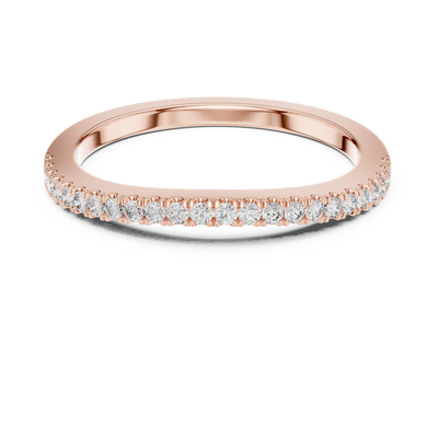 Premium Diamond Wedding Ring | Luxury Stackable Gold Band | Fine Jewelry Crafted For Eternal Romance