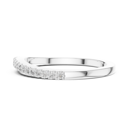 Premium Diamond Wedding Ring | Luxury Stackable 925 Sterling Silver Band | Fine Jewelry Crafted For Eternal Romance