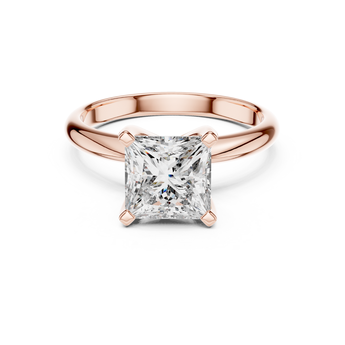 Princess Diamond Solitaire Ring | Quiet Luxury Statement | For Those Who Know Value