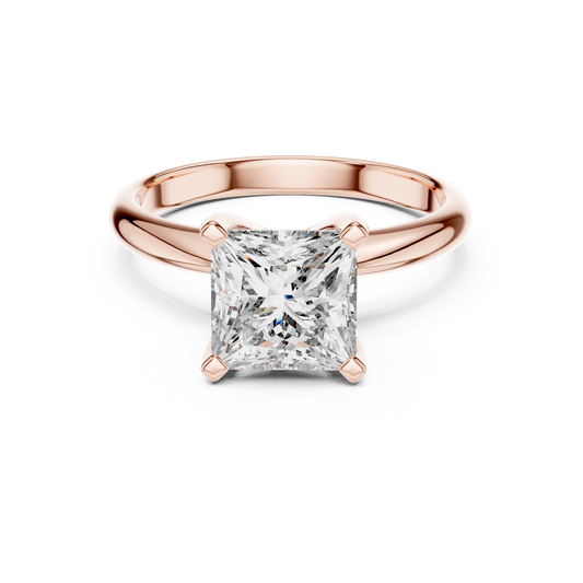 Princess Diamond Solitaire Ring | Quiet Luxury Statement | For Those Who Know Value