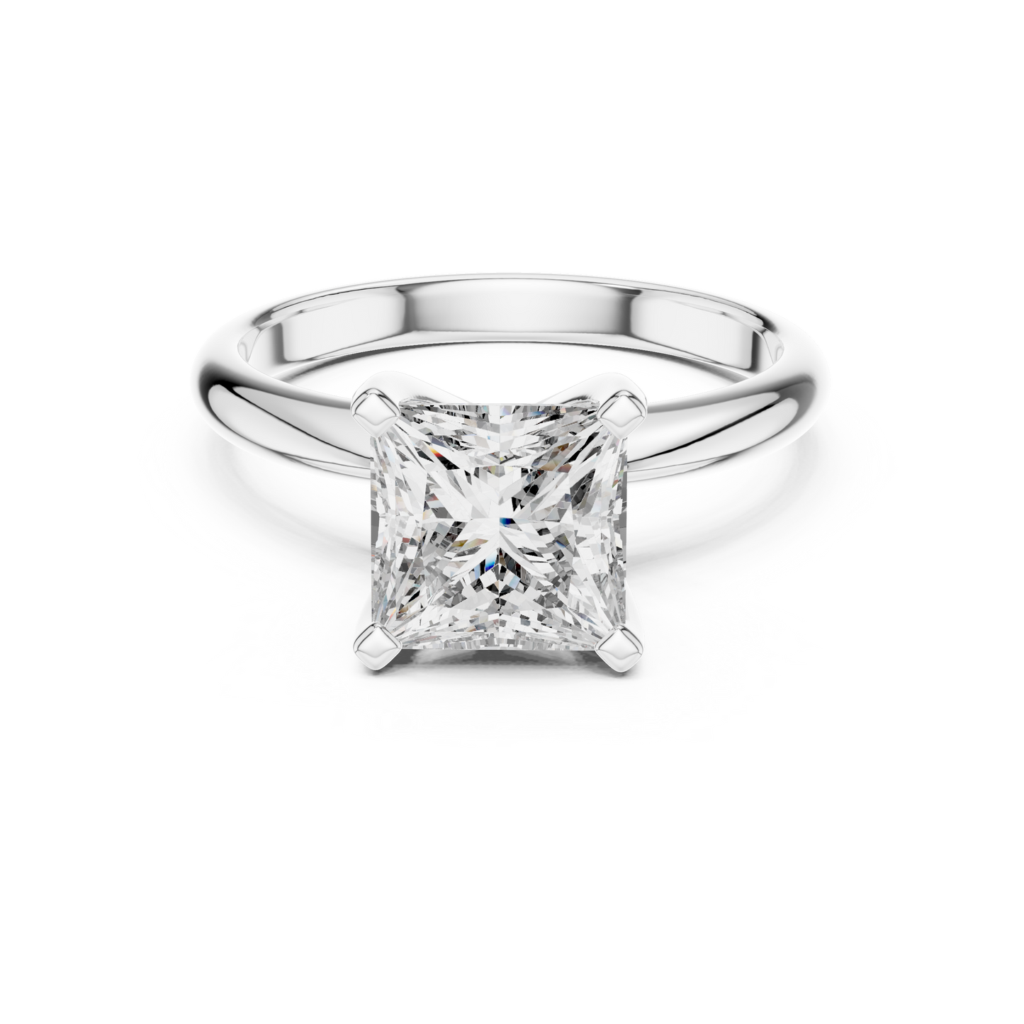Princess Diamond Solitaire Ring | Quiet Luxury Statement | For Those Who Know Value