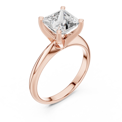 Princess Diamond Solitaire Ring | Quiet Luxury Statement | For Those Who Know Value