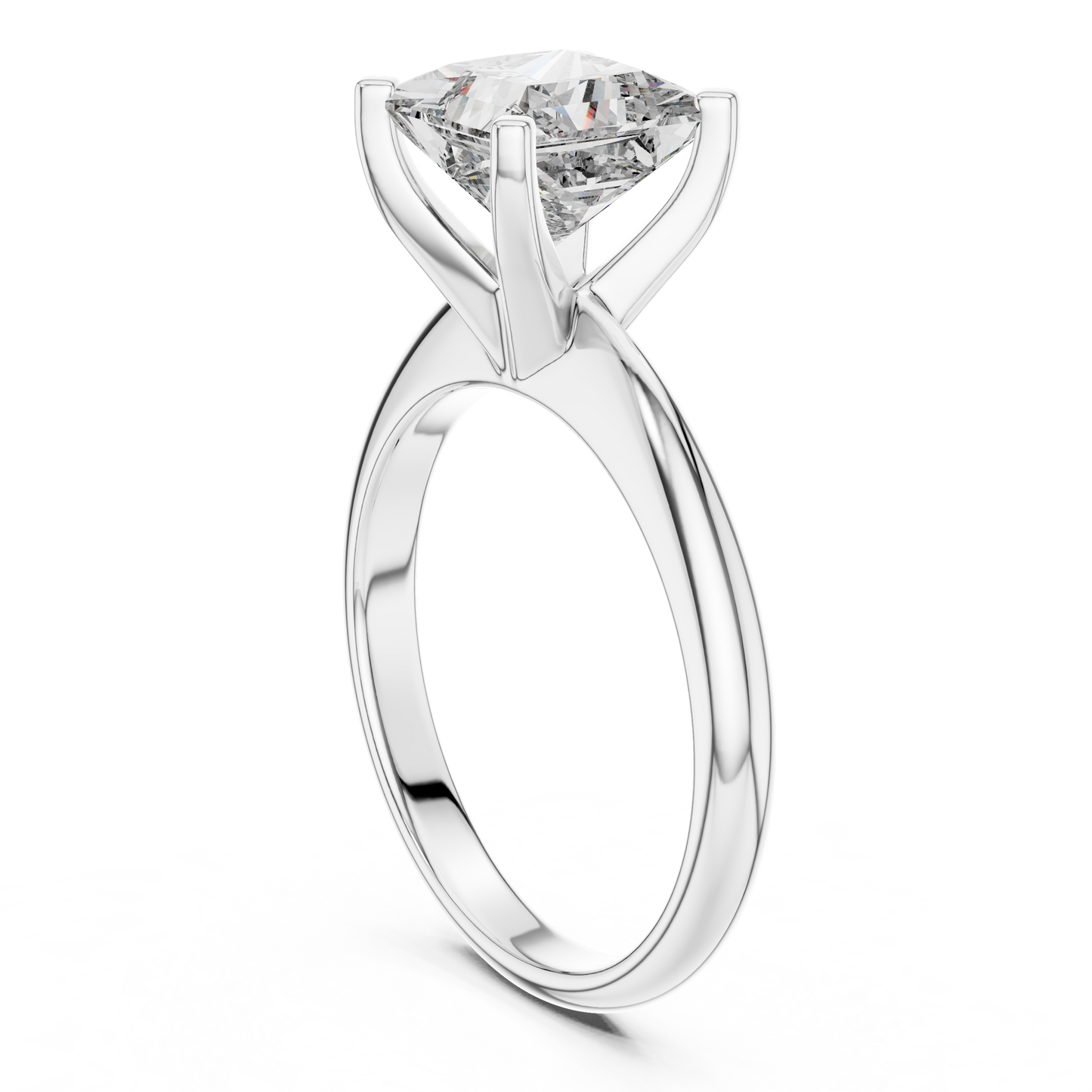 Princess Diamond Solitaire Ring | Quiet Luxury Statement | For Those Who Know Value
