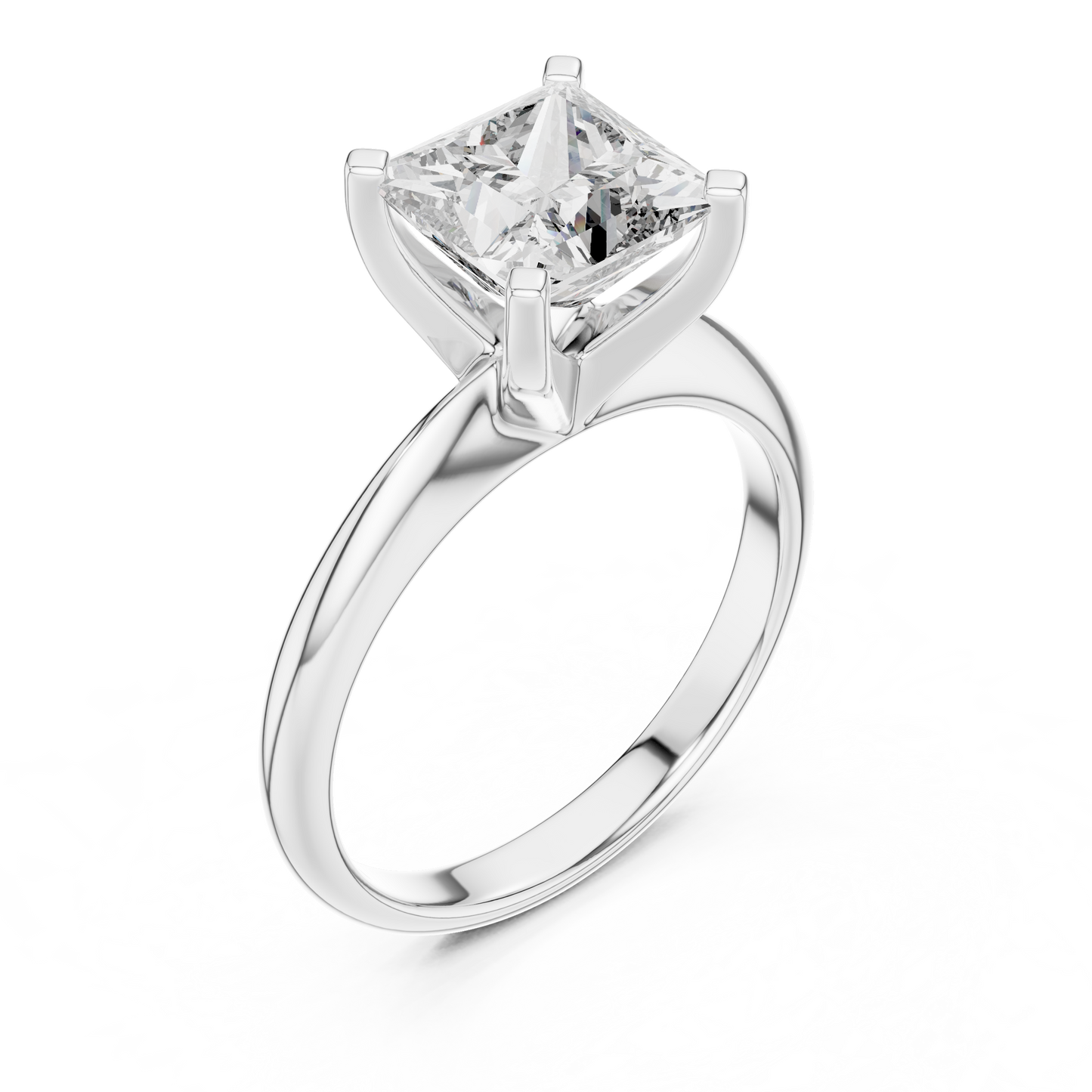 Princess Diamond Solitaire Ring | Quiet Luxury Statement | For Those Who Know Value