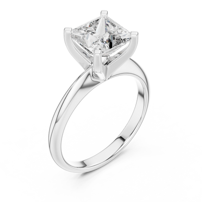 Princess Diamond Solitaire Ring | Quiet Luxury Statement | For Those Who Know Value