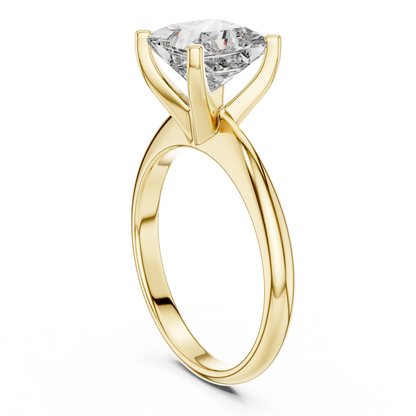 Princess Diamond Solitaire Ring | Quiet Luxury Statement | For Those Who Know Value