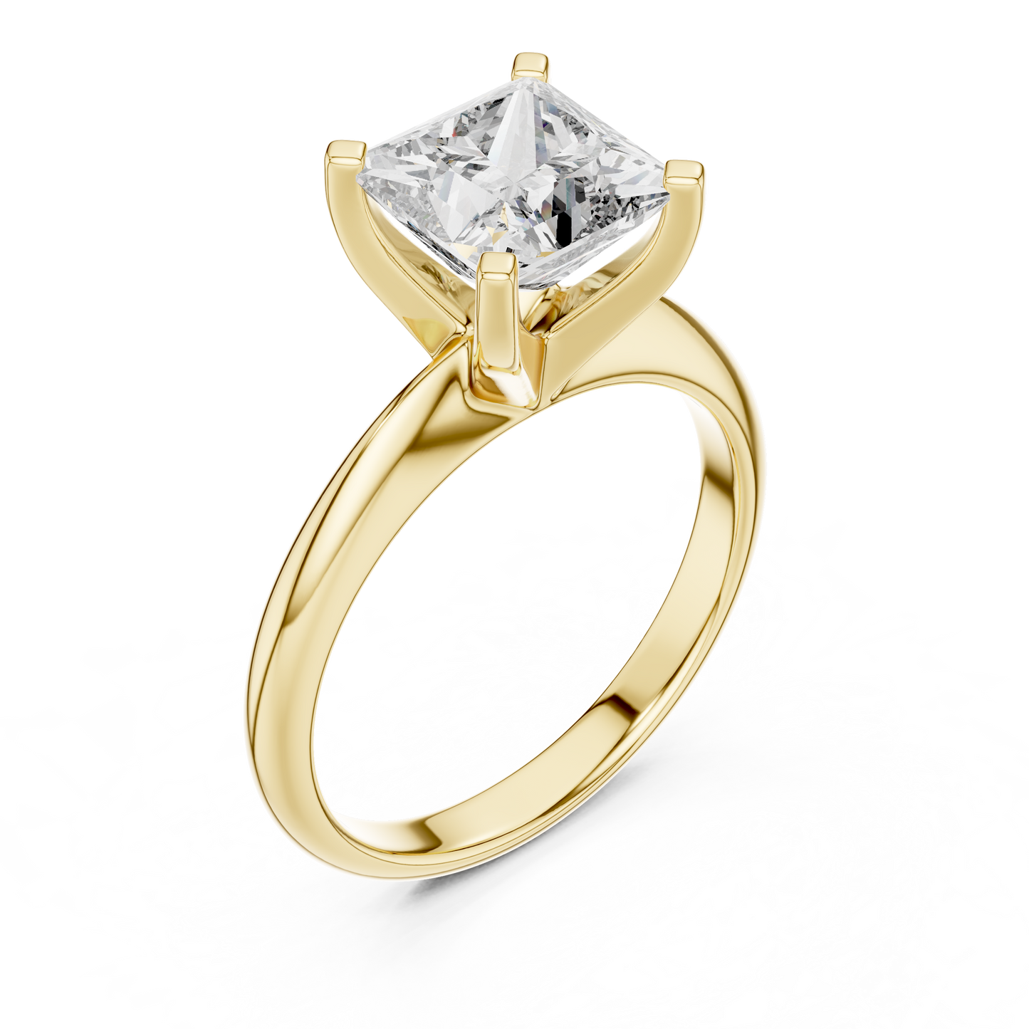 Princess Diamond Solitaire Ring | Quiet Luxury Statement | For Those Who Know Value