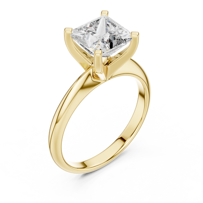 Princess Diamond Solitaire Ring | Quiet Luxury Statement | For Those Who Know Value
