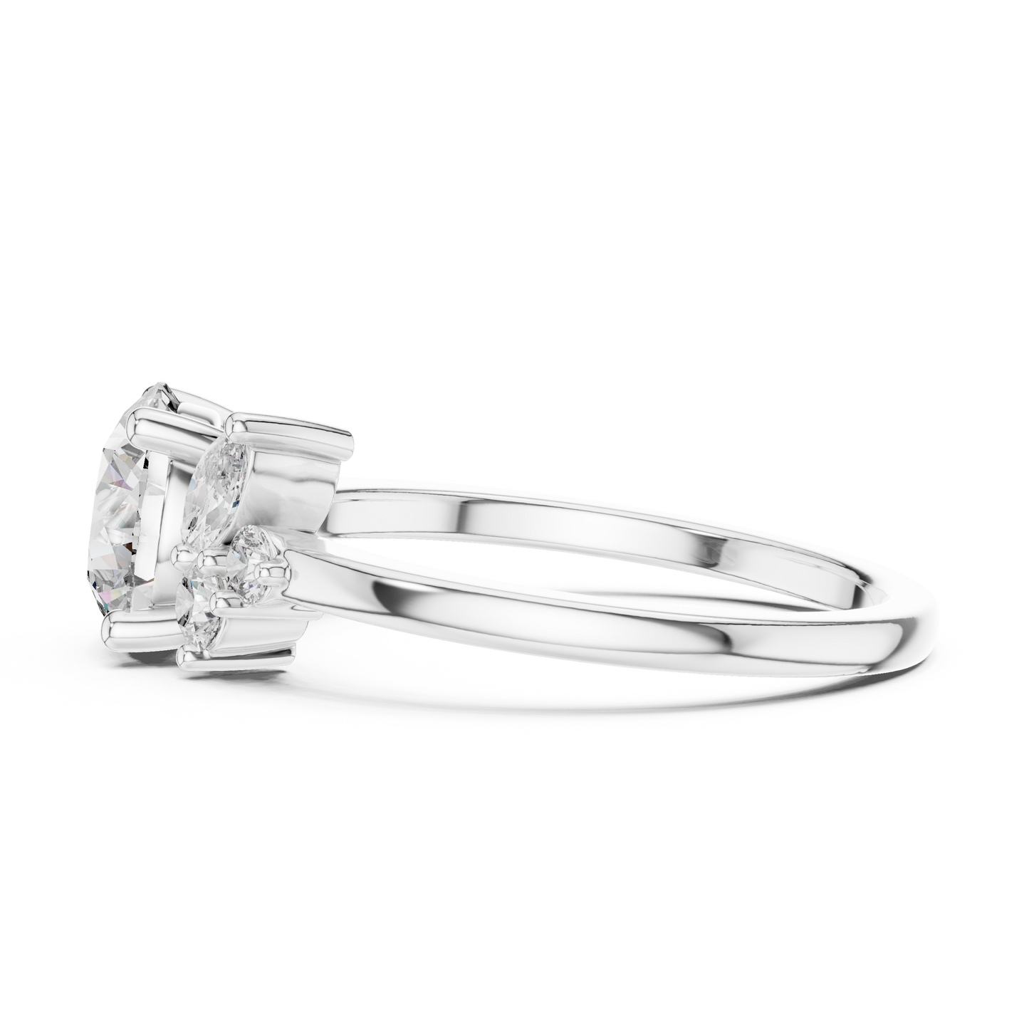 1.50CtTraditional Round Solitaire Ring • Clean 6-Prong Setting • Bridal Favorite • Minimalist Silver Solitaire Band