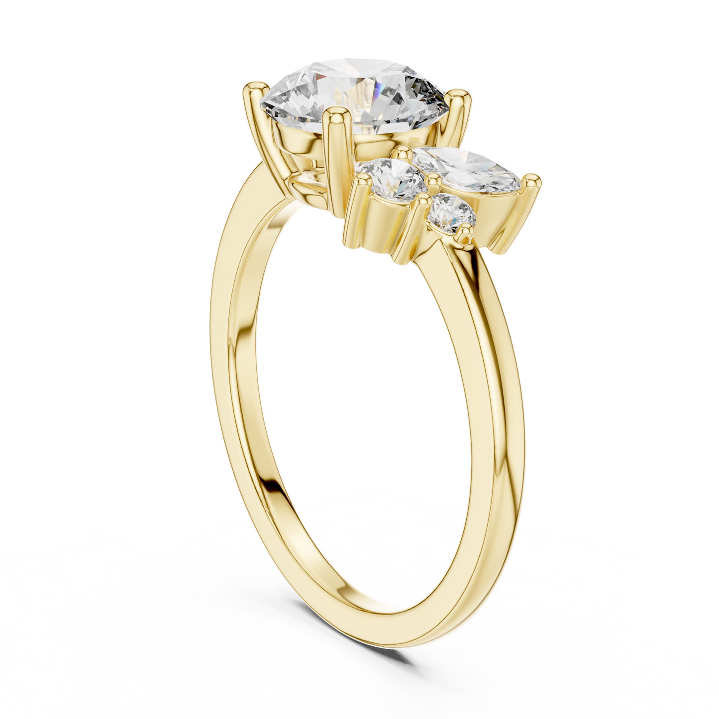 1.50CtTraditional Round Solitaire Ring • Clean 6-Prong Setting • Bridal Favorite • Minimalist Silver Solitaire Band