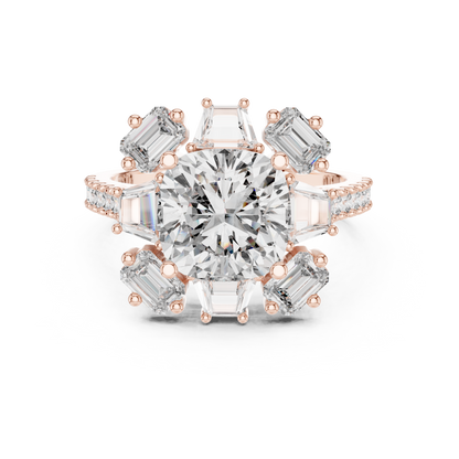 Brilliant cushion diamond ring radiates luxury elegance timeless sparkle for unforgettable engagements moments