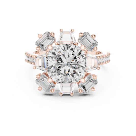 Brilliant cushion diamond ring radiates luxury elegance timeless sparkle for unforgettable engagements moments