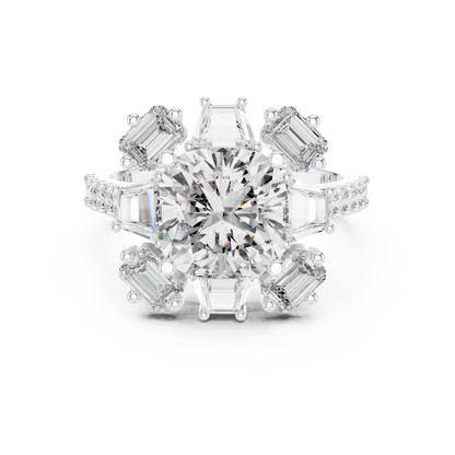 Brilliant cushion diamond ring radiates luxury elegance timeless sparkle for unforgettable engagements moments
