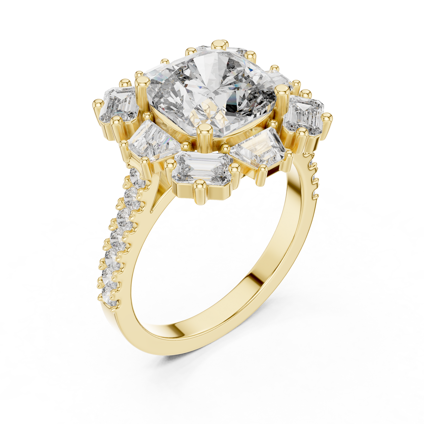 Brilliant cushion diamond ring radiates luxury elegance timeless sparkle for unforgettable engagements moments