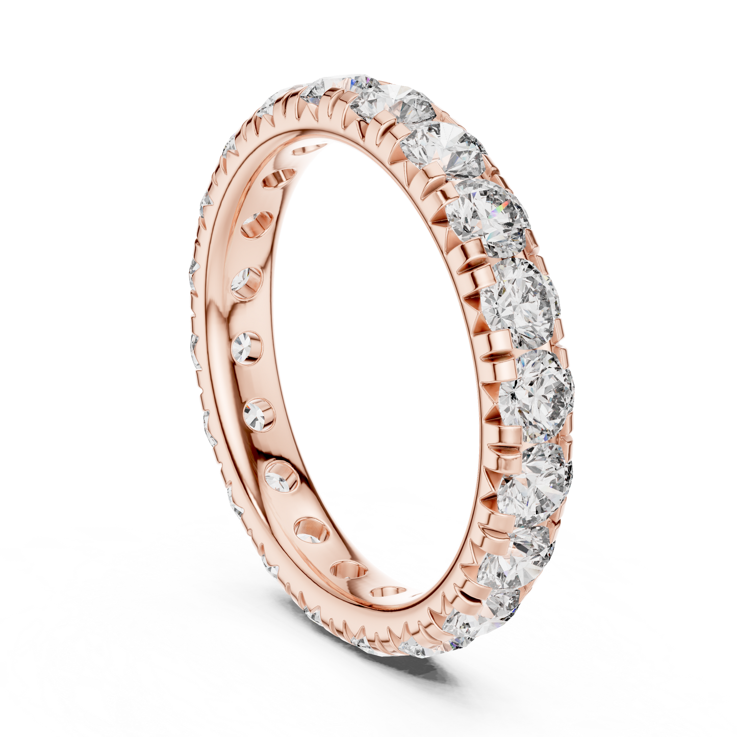 Infinity Glace™ Precision-Prong Eternity Band — Luxe Continuous Sparkle - Gift For Her - Proposal - Promise Ring