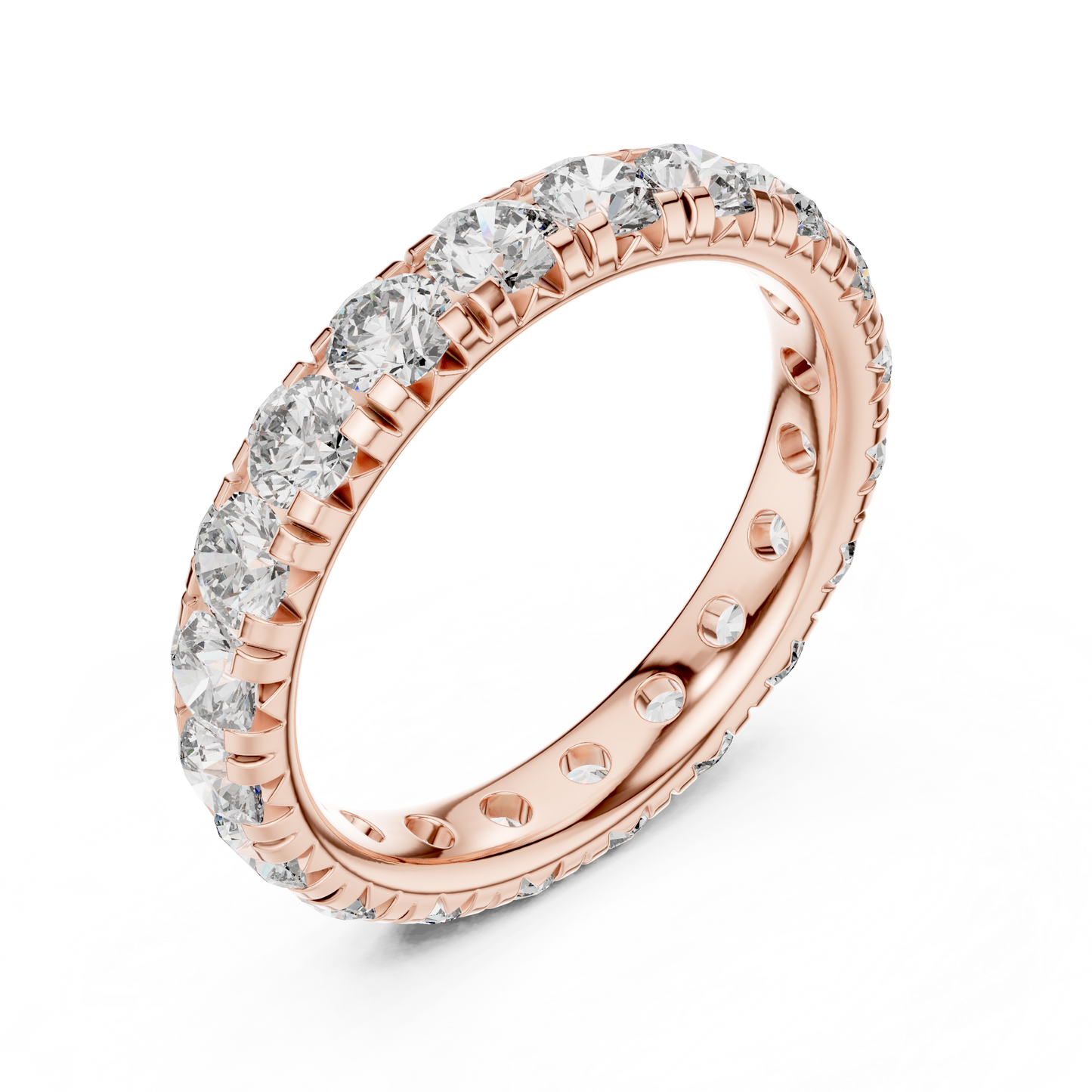 Infinity Glace™ Precision-Prong Eternity Band — Luxe Continuous Sparkle - Gift For Her - Proposal - Promise Ring