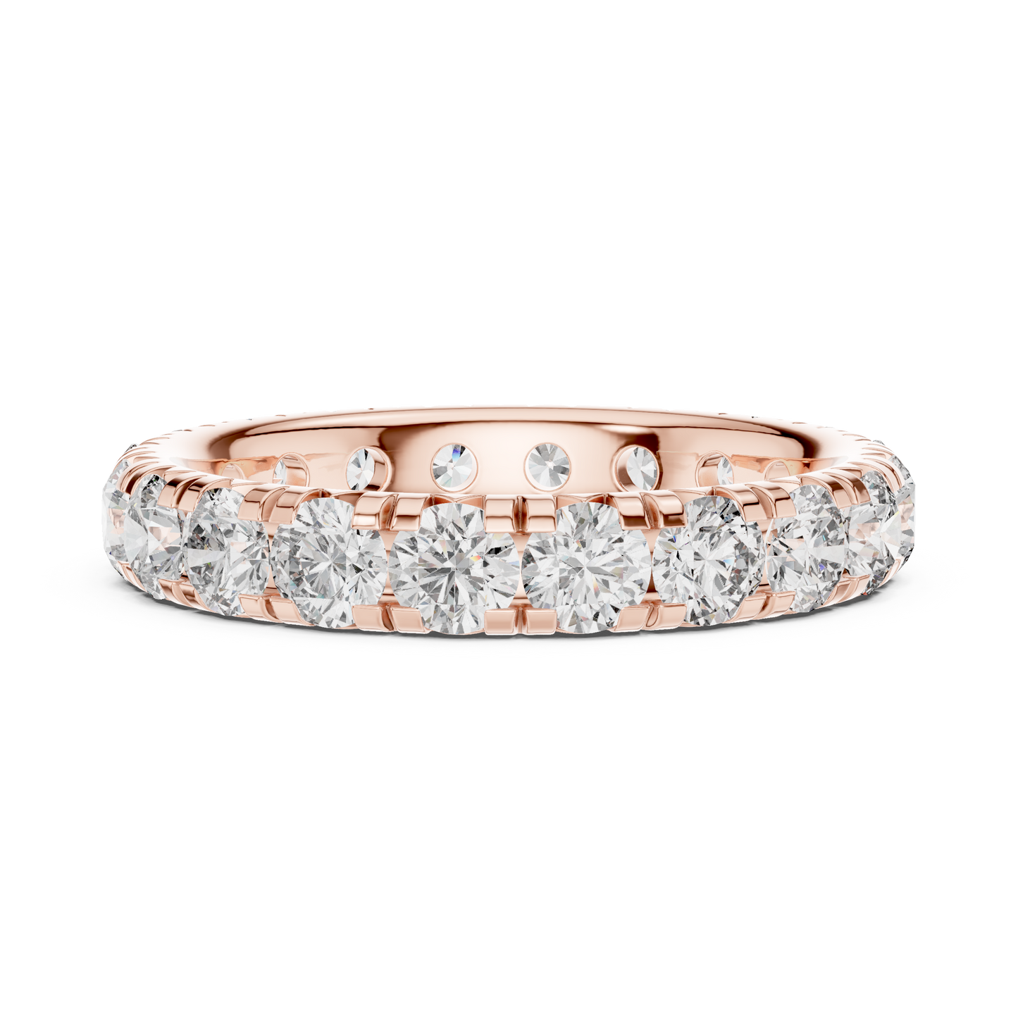 Infinity Glace™ Precision-Prong Eternity Band — Luxe Continuous Sparkle - Gift For Her - Proposal - Promise Ring