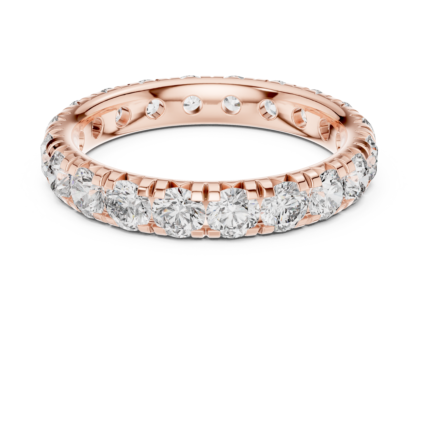 Infinity Glace™ Precision-Prong Eternity Band — Luxe Continuous Sparkle - Gift For Her - Proposal - Promise Ring