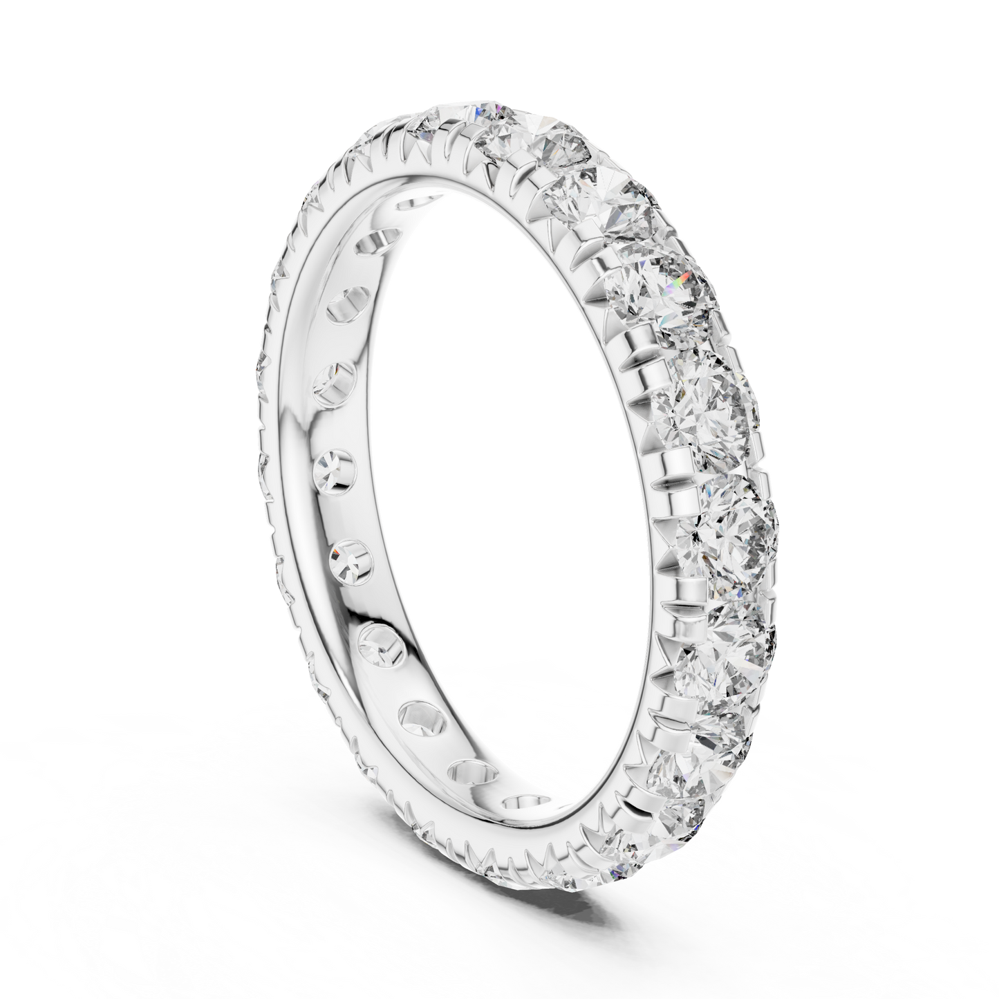 Infinity Glace™ Precision-Prong Eternity Band — Luxe Continuous Sparkle - Gift For Her - Proposal - Promise Ring