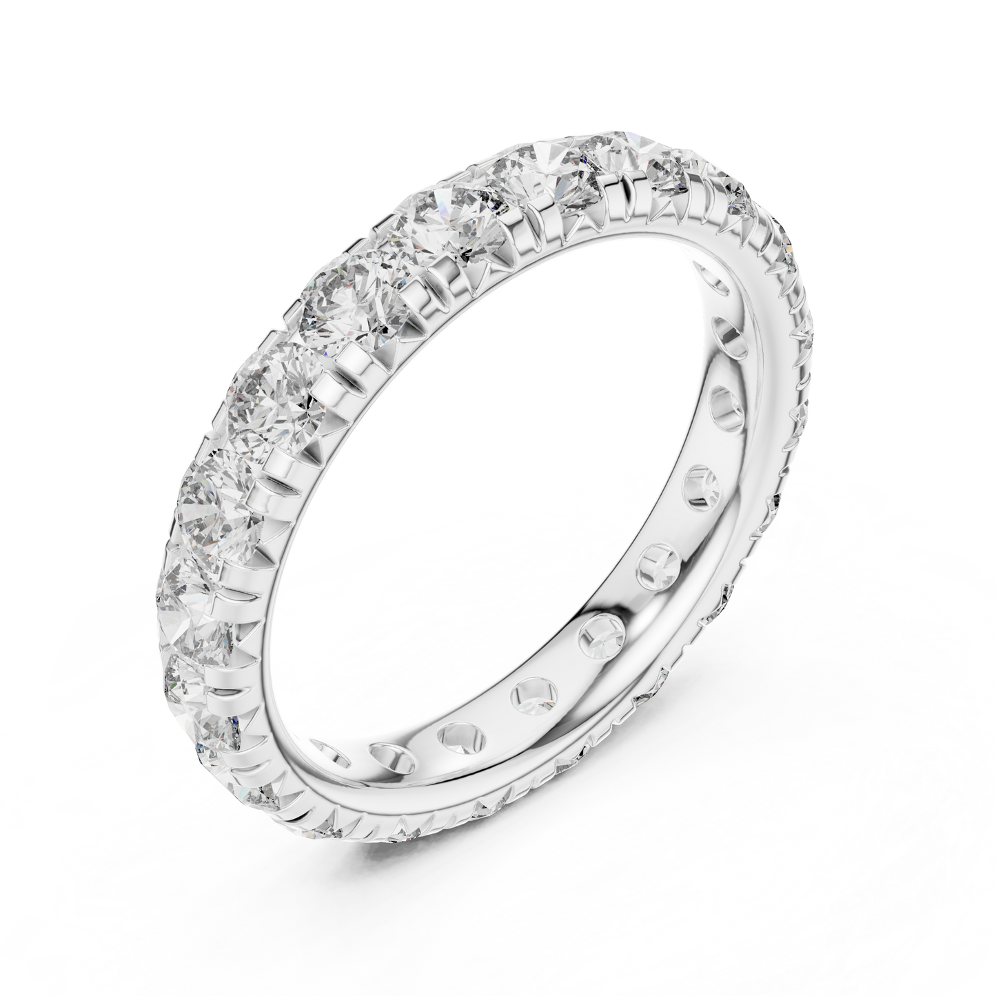 Infinity Glace™ Precision-Prong Eternity Band — Luxe Continuous Sparkle - Gift For Her - Proposal - Promise Ring