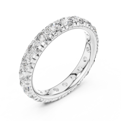 Infinity Glace™ Precision-Prong Eternity Band — Luxe Continuous Sparkle - Gift For Her - Proposal - Promise Ring