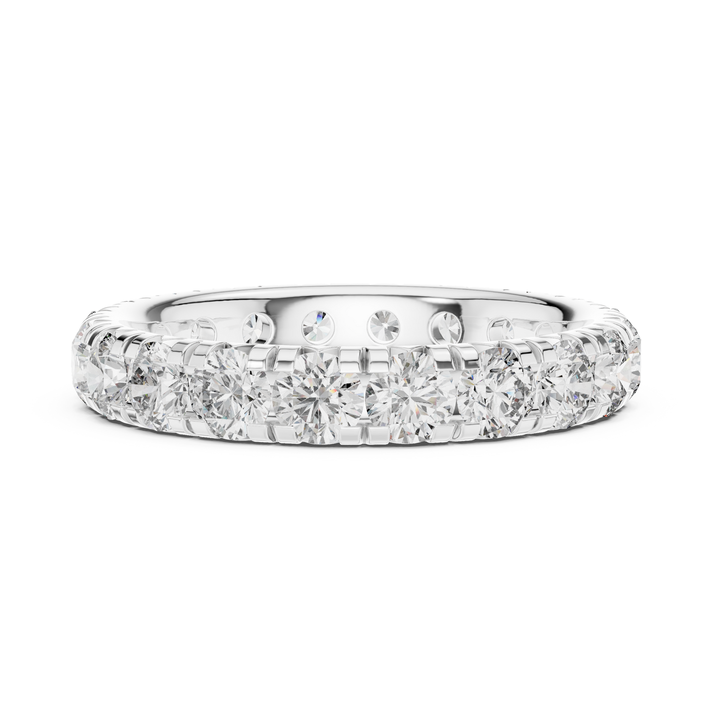 Infinity Glace™ Precision-Prong Eternity Band — Luxe Continuous Sparkle - Gift For Her - Proposal - Promise Ring