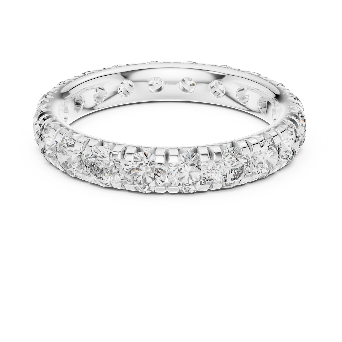 Infinity Glace™ Precision-Prong Eternity Band — Luxe Continuous Sparkle - Gift For Her - Proposal - Promise Ring