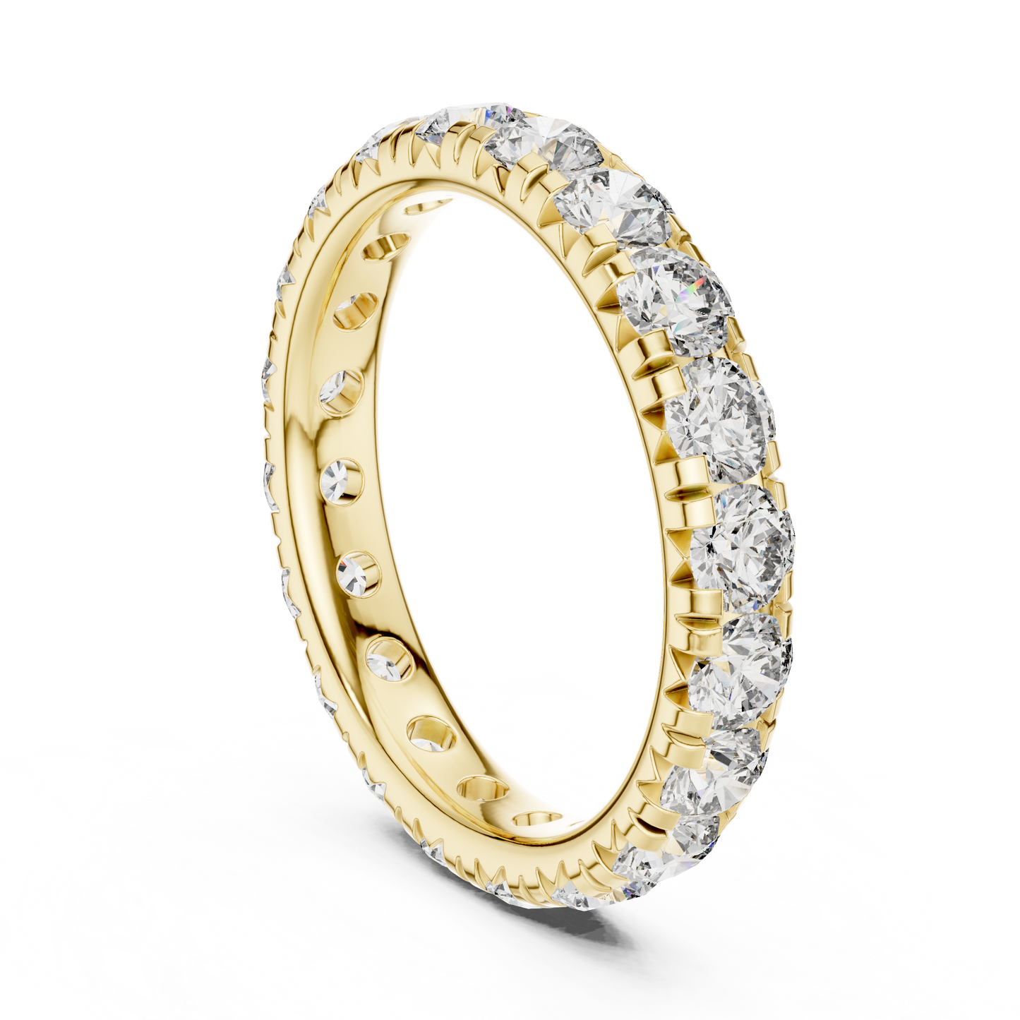 Infinity Glace™ Precision-Prong Eternity Band — Luxe Continuous Sparkle - Gift For Her - Proposal - Promise Ring