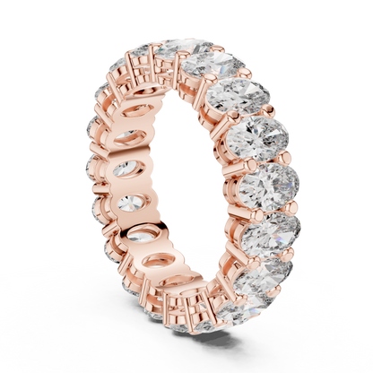 Oval Diamond Eternity Band TMV • Full Circle Luxe Ring • Royal Moissanite Bridal Gift