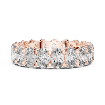 Oval Diamond Eternity Band TMV • Full Circle Luxe Ring • Royal  Lab-Grown Bridal Gift