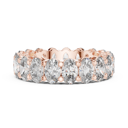 Oval Diamond Eternity Band TMV • Full Circle Luxe Ring • Royal Moissanite Bridal Gift