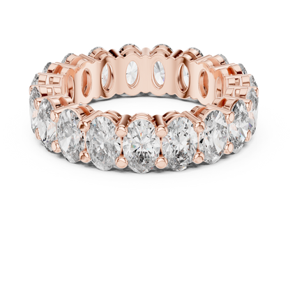 Oval Diamond Eternity Band TMV • Full Circle Luxe Ring • Royal Moissanite Bridal Gift
