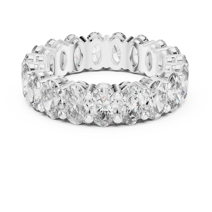 Oval Diamond Eternity Band TMV • Full Circle Luxe Ring • Royal Moissanite Bridal Gift