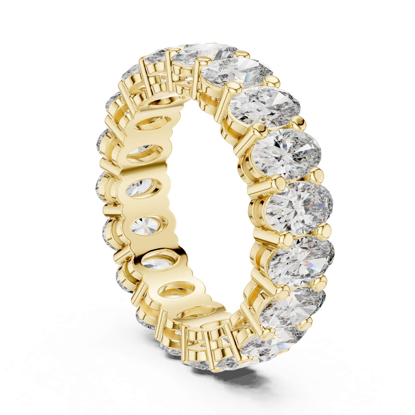 Oval Diamond Eternity Band TMV • Full Circle Luxe Ring • Royal Moissanite Bridal Gift