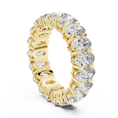 Oval Diamond Eternity Band TMV • Full Circle Luxe Ring • Royal Moissanite Bridal Gift