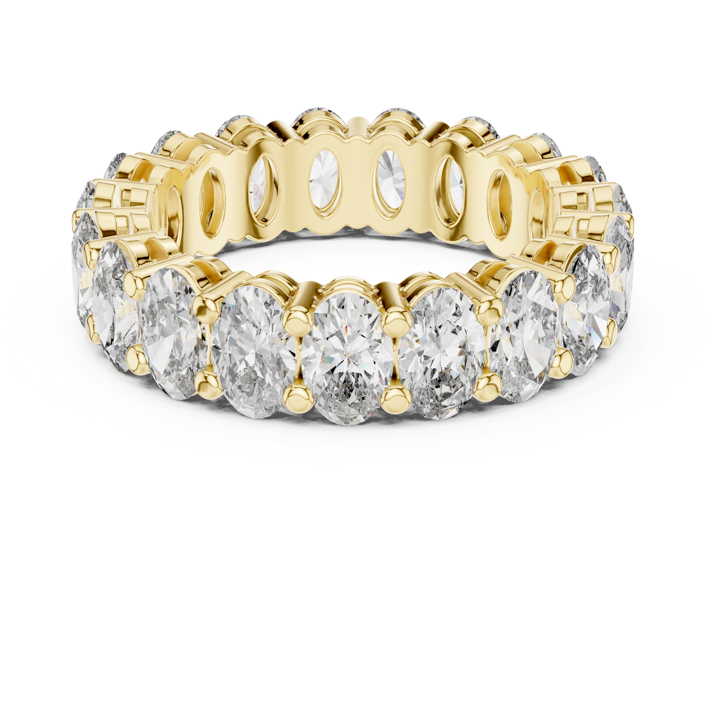 Oval Diamond Eternity Band TMV • Full Circle Luxe Ring • Royal Moissanite Bridal Gift