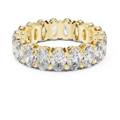 Oval Diamond Eternity Band TMV • Full Circle Luxe Ring • Royal Moissanite Bridal Gift