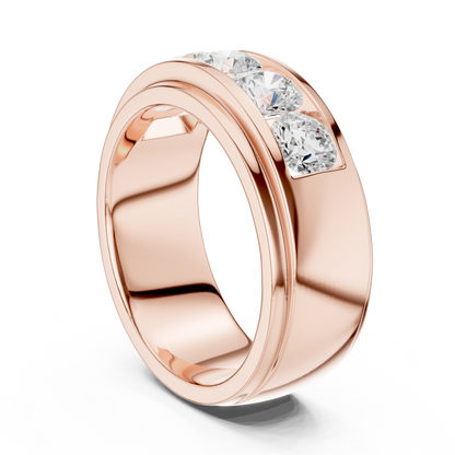 Luxury Round Diamond Band • Refined Heavy Style • Fashion Ring for Women And Girl