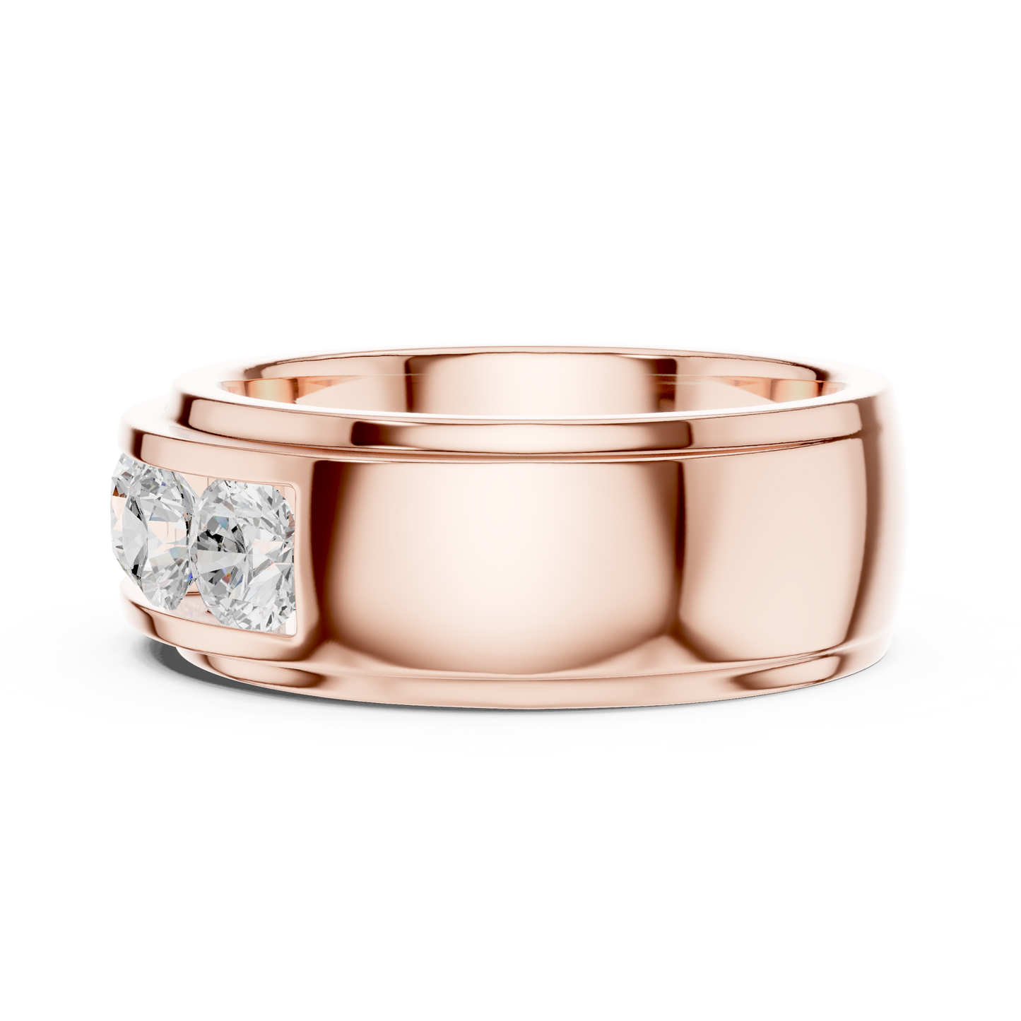 Luxury Round Diamond Band • Refined Heavy Style • Fashion Ring for Women And Girl