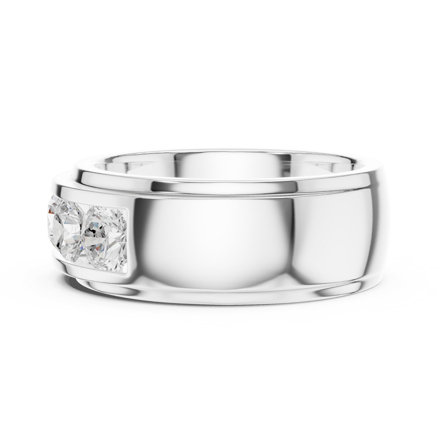 Luxury Round Diamond Band • Refined Heavy Style • Fashion Ring for Women And Girl