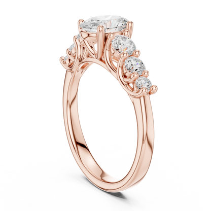 0.85Ct Oval Solitaire Inspired Ring • Ultra-Fine Gold Finish • Romantic Gift for Her