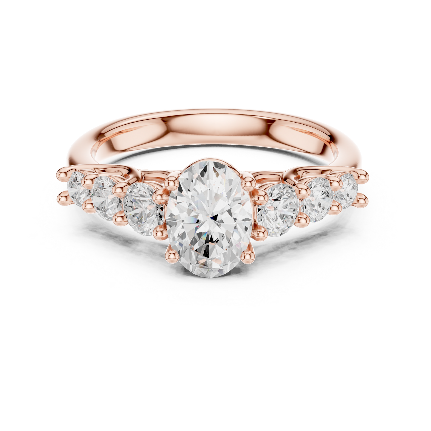 0.85Ct Oval Solitaire Inspired Ring • Ultra-Fine Gold Finish • Romantic Gift for Her