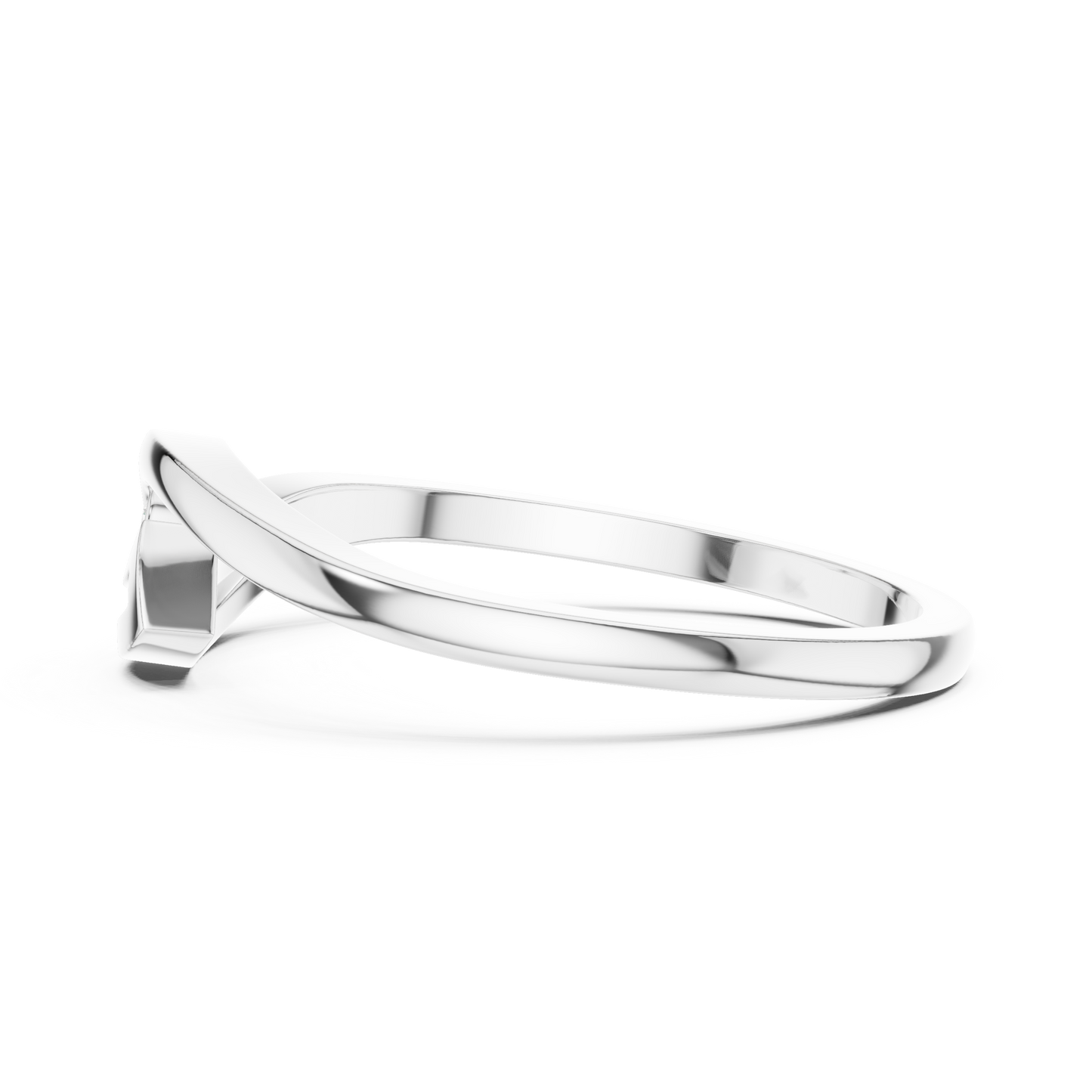 Flowing Swirl Diamond Ring • Lightweight Dainty Ring • Women’s Daily Wear Jewelry