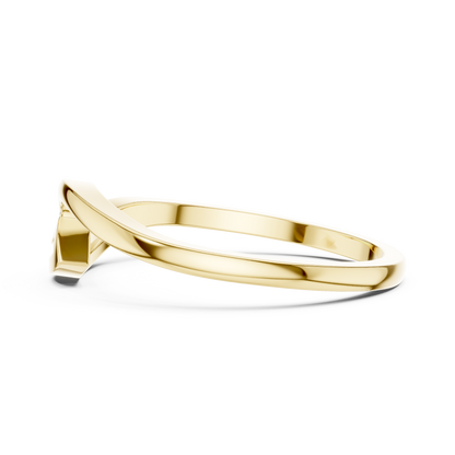 Flowing Swirl Diamond Ring • Lightweight Dainty Ring • Women’s Daily Wear Jewelry