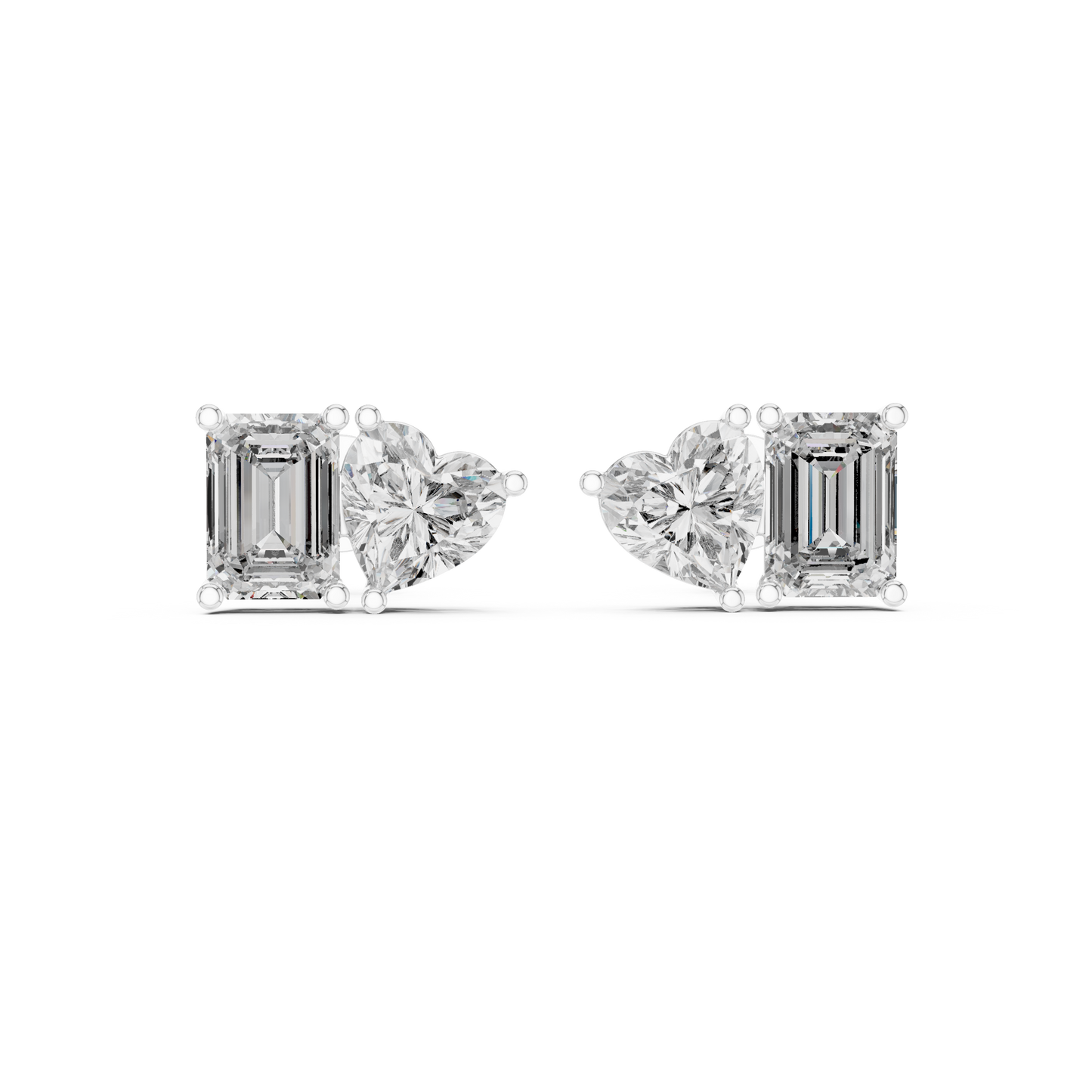 Dainty Lab Diamond Studs In Yellow Gold