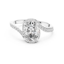 Detailed bottom profile view highlighting solid 14K gold hallmark stamping and smooth polished inner ring shank crafted by HB Prestige Jewels master jewelers.

