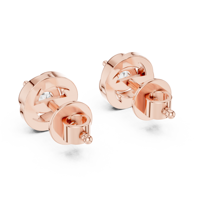 Art-Curator Diamond Stud Earrings – Fine Finish - The “Legacy Stone” Round Diamond Stud Earrings - The “Celeste Swirl” Diamond Earrings – Limited Edition