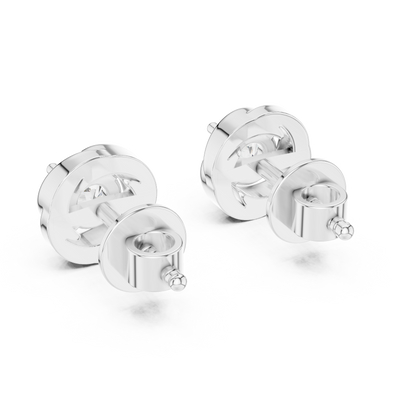 Art-Curator Diamond Stud Earrings – Fine Finish - The “Legacy Stone” Round Diamond Stud Earrings - The “Celeste Swirl” Diamond Earrings – Limited Edition